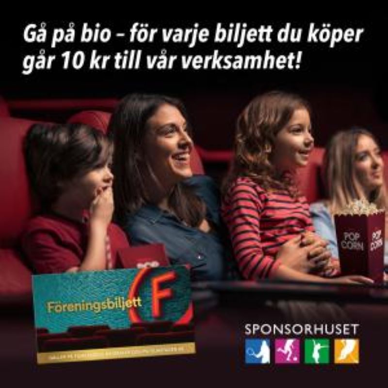Sponsorhuset biobiljett HOPE Sponsorhuset biobiljett